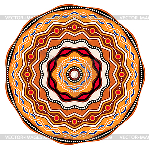 Ethnic circle background design. Australian - vector image
