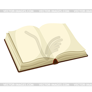 Open blank book. for education and school - vector clip art