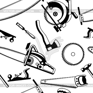 Seamless pattern with equipment and tools for - vector image