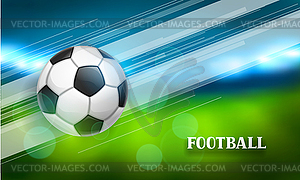 Soccer or football banner with ball. Sports - color vector clipart