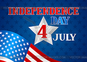 Тема Дня независимости США вечерние пригласительная Открытка 4 июля детский день рождения