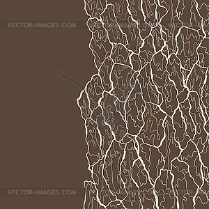 Seamless pattern of bark texture. Wood natural - vector clipart
