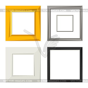 Set of various frames for pictures and photos - vector clip art