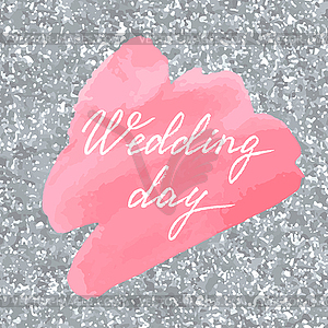 Wedding invitation or greeting card - vector image