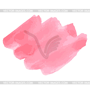 Watercolor brush strokes. Pink aquarelle abstract - vector clipart / vector image
