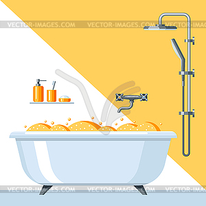 Bathroom interior - vector clip art