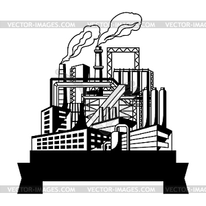 factories black and white clipart