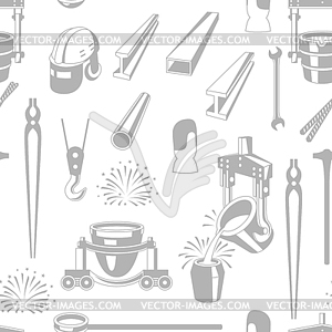 Metallurgical seamless pattern - royalty-free vector clipart