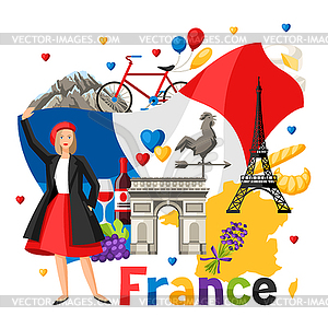 France background design - vector image