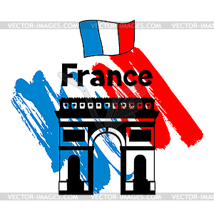 France background design - vector clipart