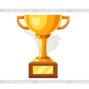 Gold cup icon - vector clip art