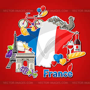 France background design - vector clipart