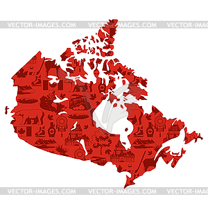 Canada map - vector clipart