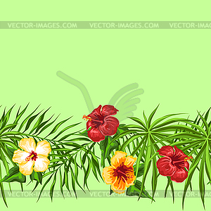 Tropical seamless pattern - vector image