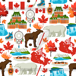 Canada seamless pattern - vector clip art