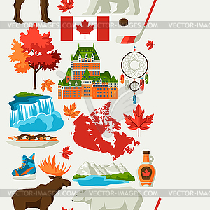 Canada seamless pattern - vector image