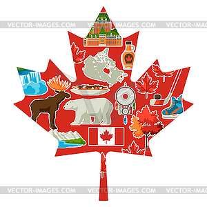 Дизайн фона Канады - векторный клипарт