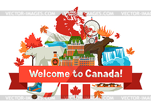 Canada background design - vector clipart