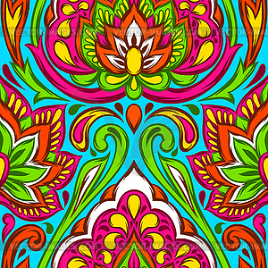 Indian ethnic seamless pattern - royalty-free vector image