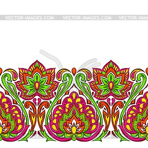 Indian ethnic seamless pattern - vector clip art