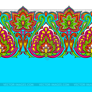 Indian ethnic seamless pattern - vector image