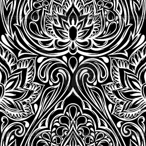 Indian ethnic seamless pattern - vector clip art