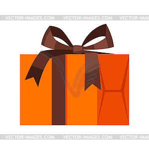 Colorful gift box - vector image