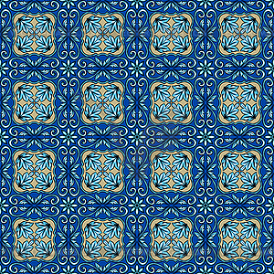 Португальский azulejo керамическая плитка картины - клипарт в формате EPS