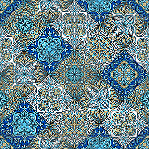 Португальский azulejo керамическая плитка картины - векторный дизайн