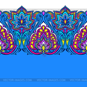 Indian ethnic seamless pattern - vector clipart