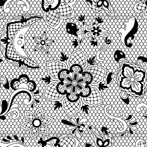 Mexican lace seamless pattern - vector clip art