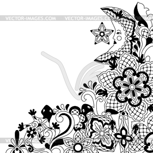 Mexican lace background design - vector clipart