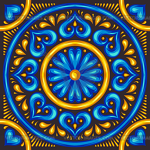 Moroccan ceramic tile pattern - vector image