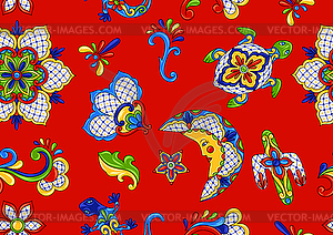 Mexican seamless pattern - vector clip art