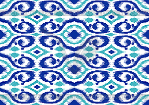 Ikat geometric folklore pattern - vector clip art