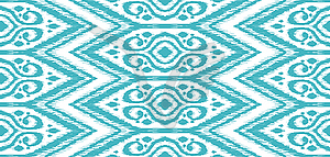 Ikat geometric folklore pattern - vector clip art