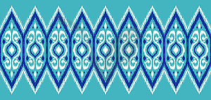 Ikat geometric folklore pattern - royalty-free vector clipart