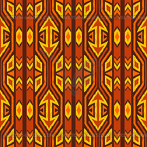 Ikat geometric folklore pattern - vector image