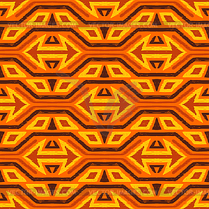 Ikat geometric folklore pattern - vector clipart