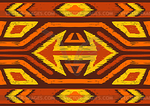 Ikat geometric folklore pattern - vector image