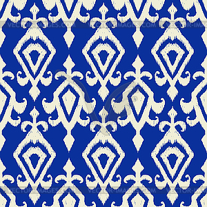 Ikat geometric folklore pattern - vector image