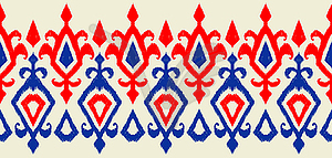 Ikat geometric folklore pattern - vector clipart