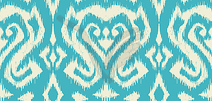 Ikat geometric folklore pattern - vector clip art