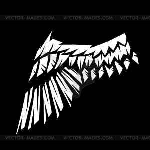 Birds or angelic wing - vector clip art