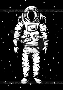 Astronaut. Spaceman in suit - vector image