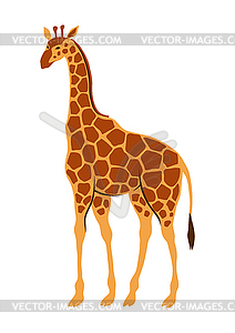 Stylized giraffe - vector clipart