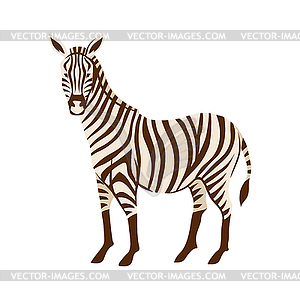 Стилизованная зебра - изображение в векторе / векторный клипарт