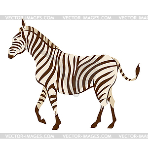 Stylized zebra - vector clipart