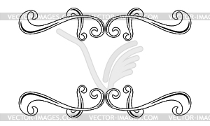 Decorative swirl border ornament - vector clipart