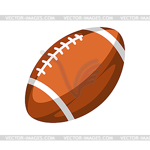 Brown rugby ball  - vector image